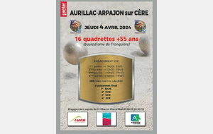 Affiche concours + 55 ans Aurillac